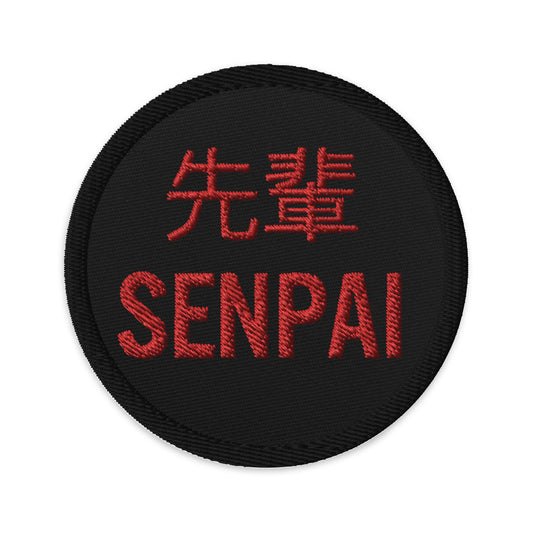 SENPAI Red Embroidered patches