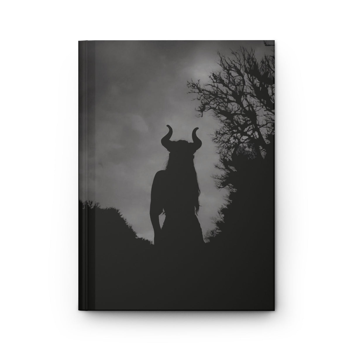 Horned Goddess Manifestation Blank Journal | Hardcover Journal of Sovereignty & Becoming | Dark Feminine Gothic Fantasy Notebook