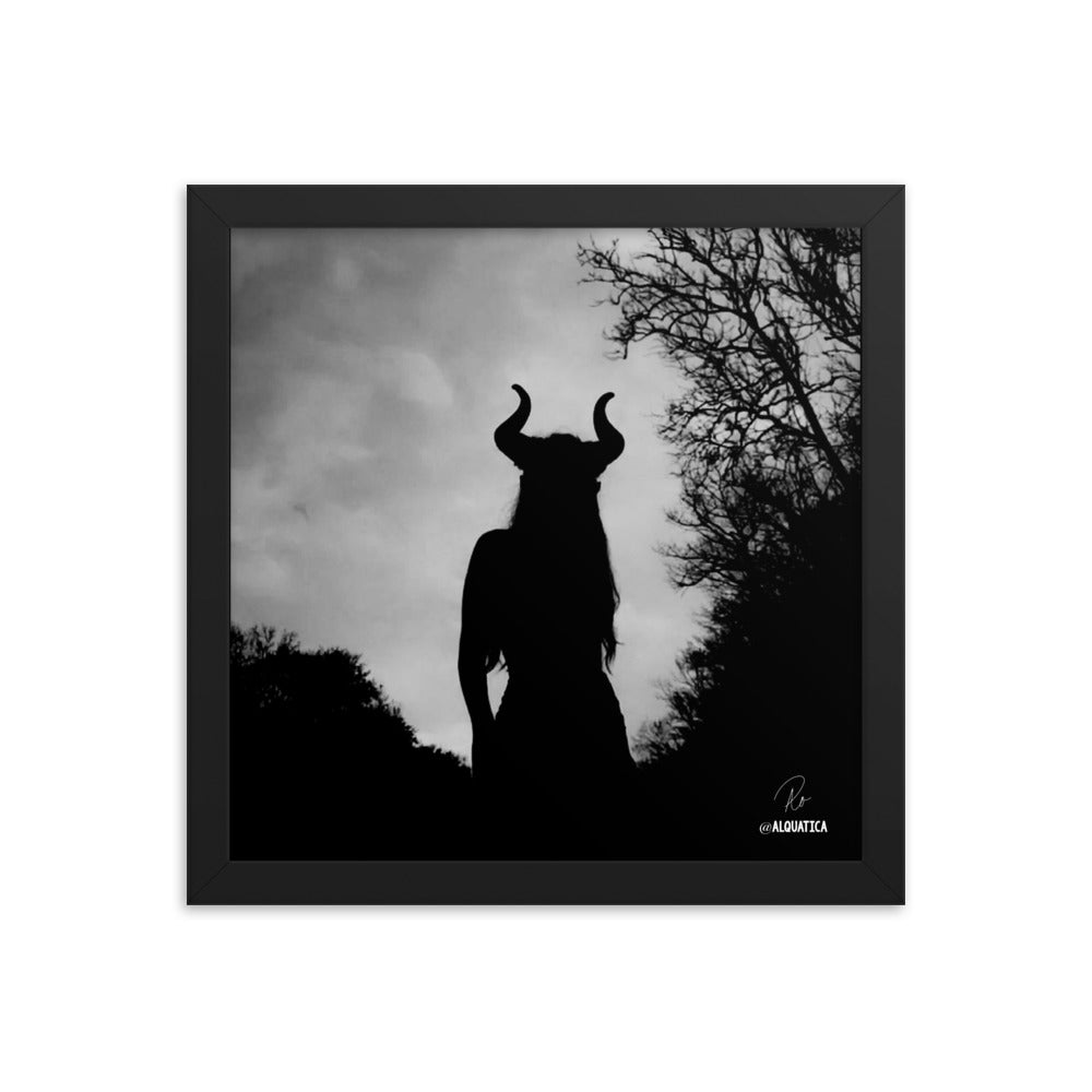 The Horned Goddess: Defiant Framed poster