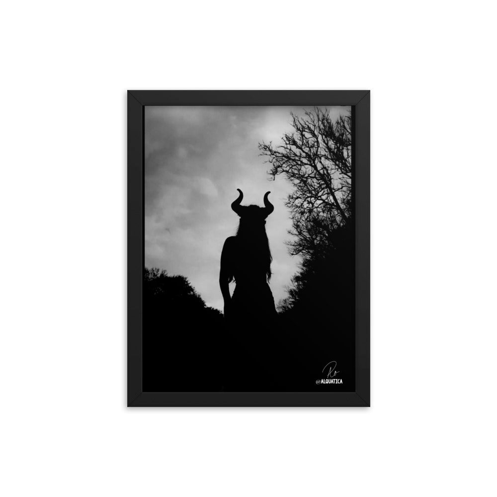 The Horned Goddess: Defiant Framed poster