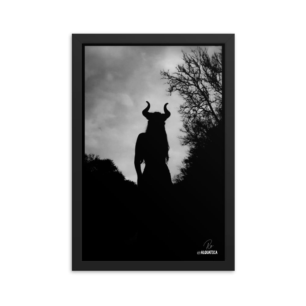 The Horned Goddess: Defiant Framed poster