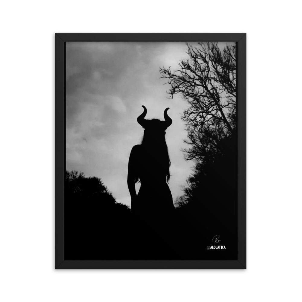 The Horned Goddess: Defiant Framed poster