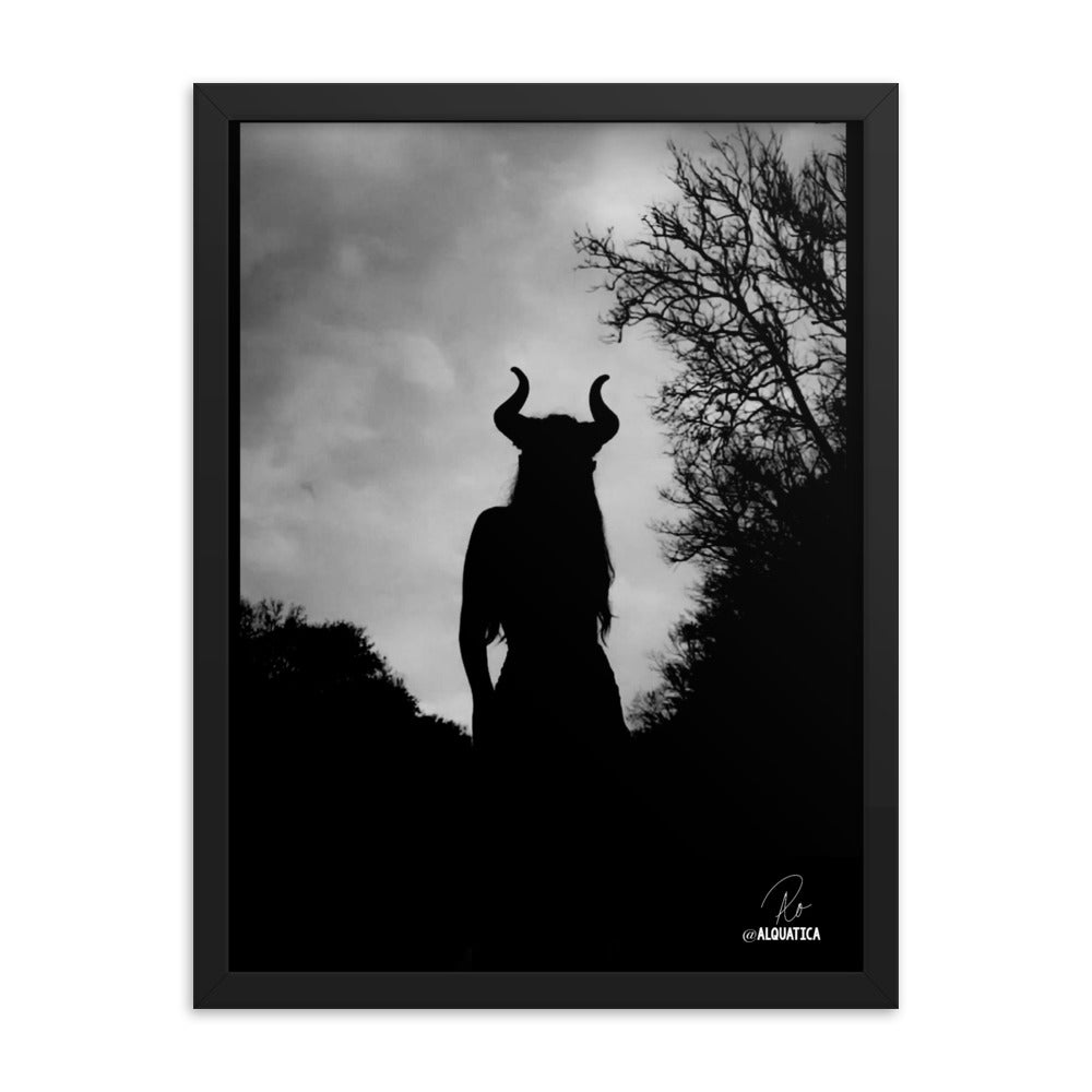 The Horned Goddess: Defiant Framed poster