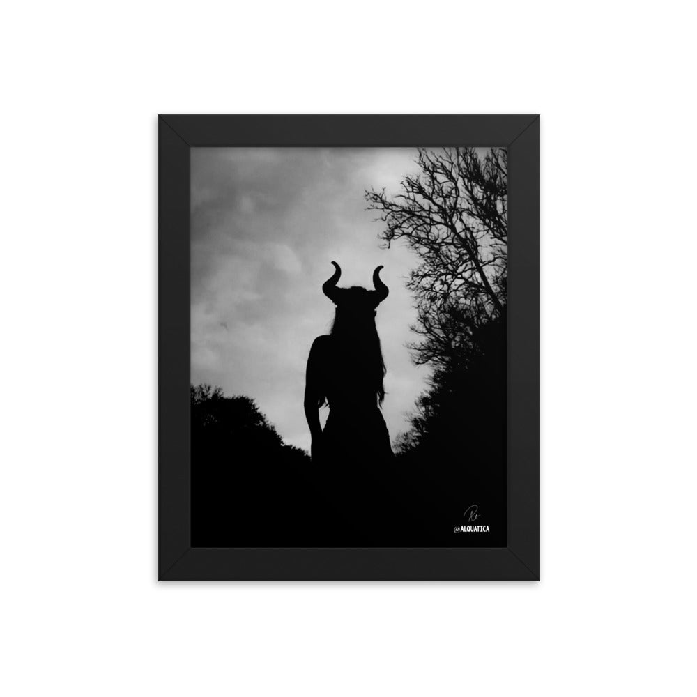 The Horned Goddess: Defiant Framed poster