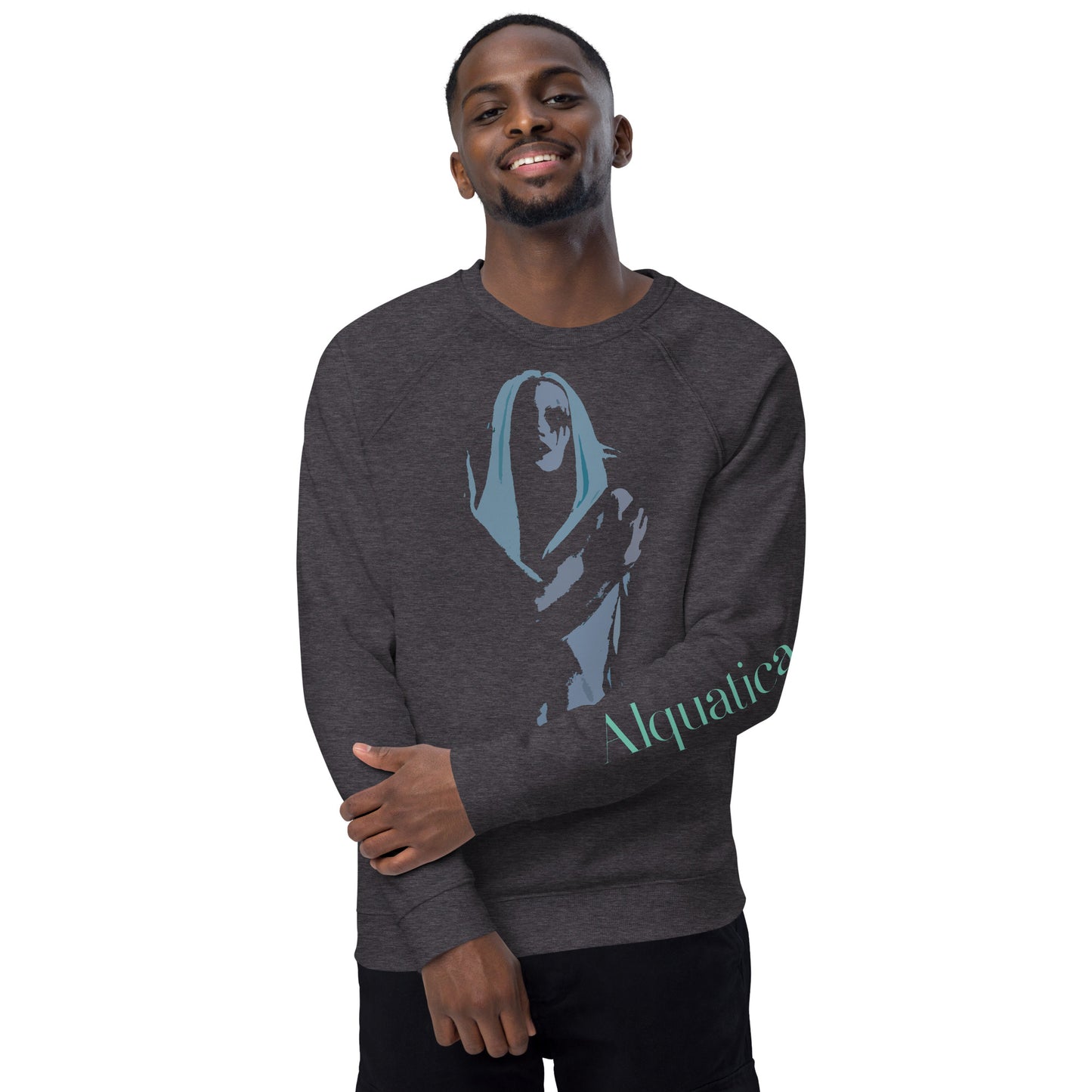 Unisex Night Elf Alquatica organic raglan sweatshirt