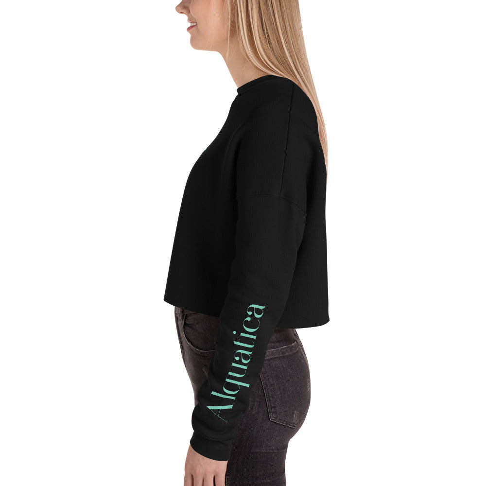 Ro Dewdrop Kanji Alquatica Crop Sweatshirt