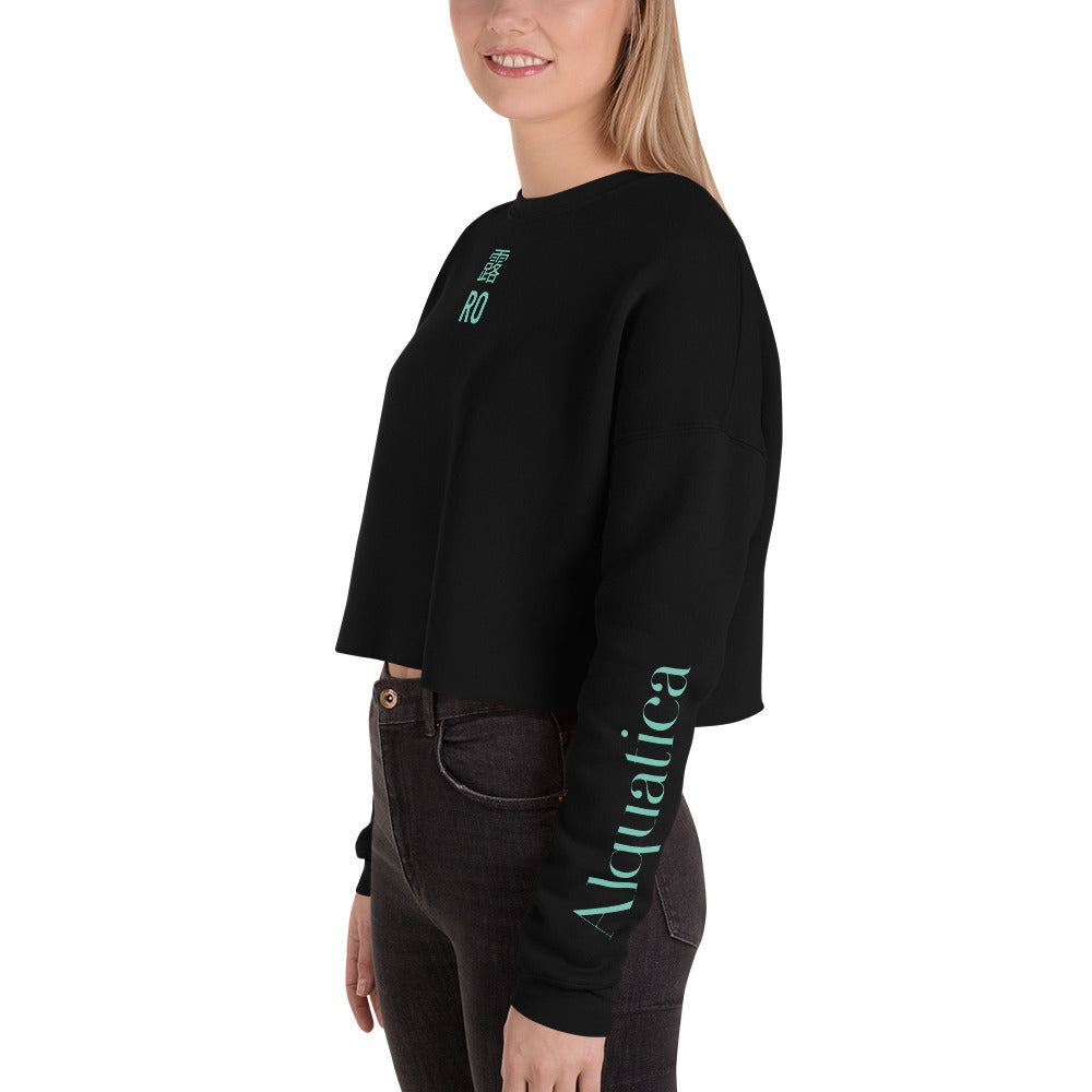 Ro Dewdrop Kanji Alquatica Crop Sweatshirt