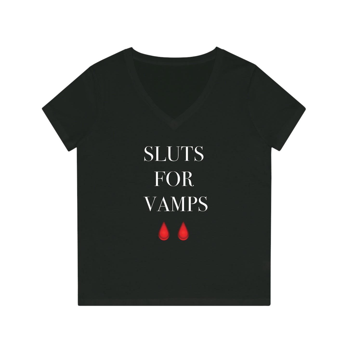 SLUTS FOR VAMPS Women's V-Neck T-Shirt