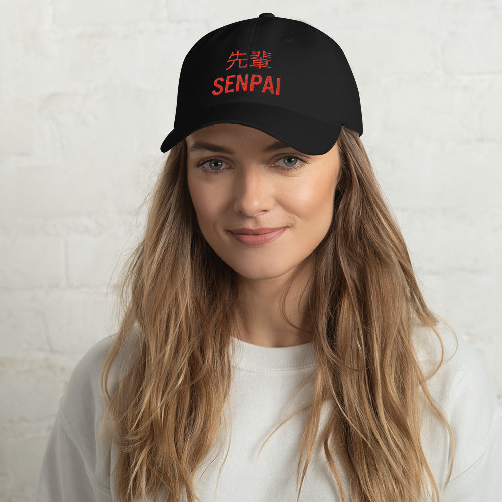 Senpai Dad hat LIMITED EDITION Blood Orange font