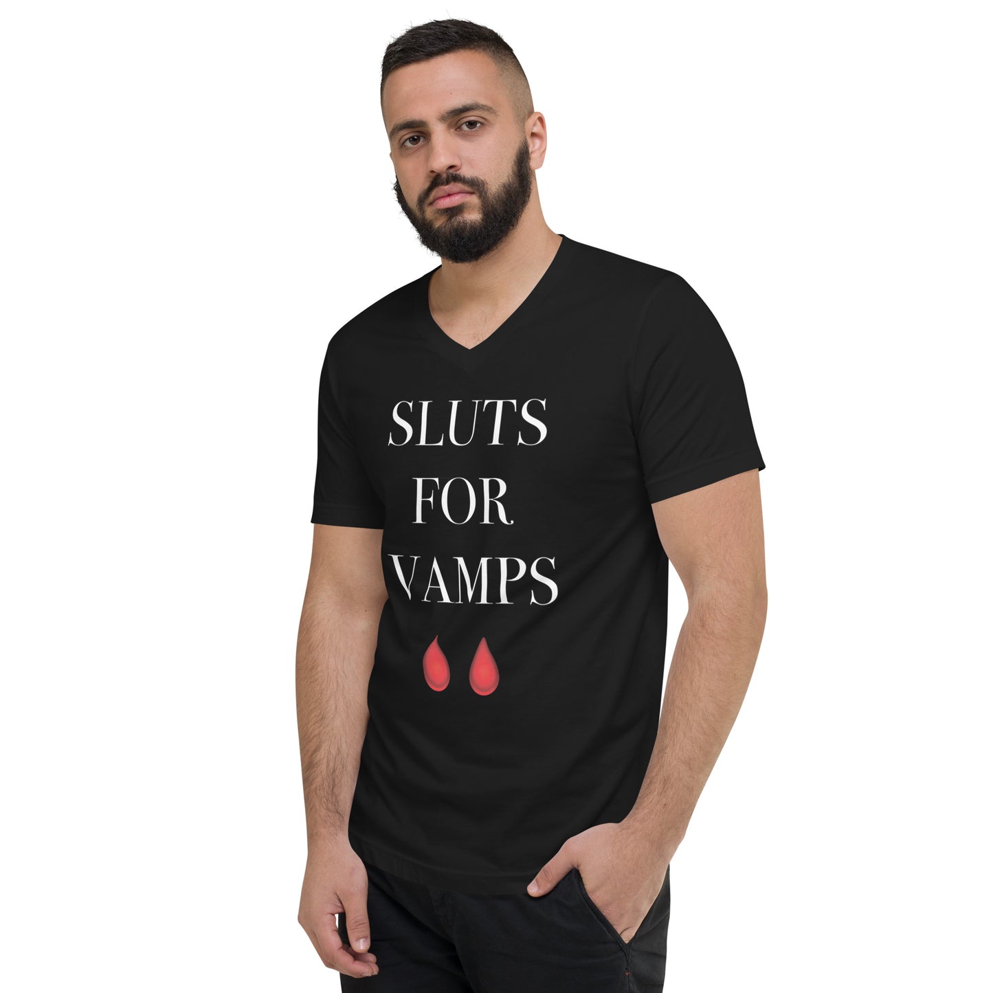 SLUTS FOR VAMPS Unisex V-Neck T-Shirt