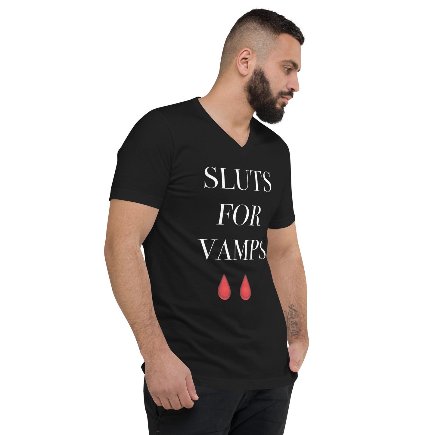 SLUTS FOR VAMPS Unisex V-Neck T-Shirt